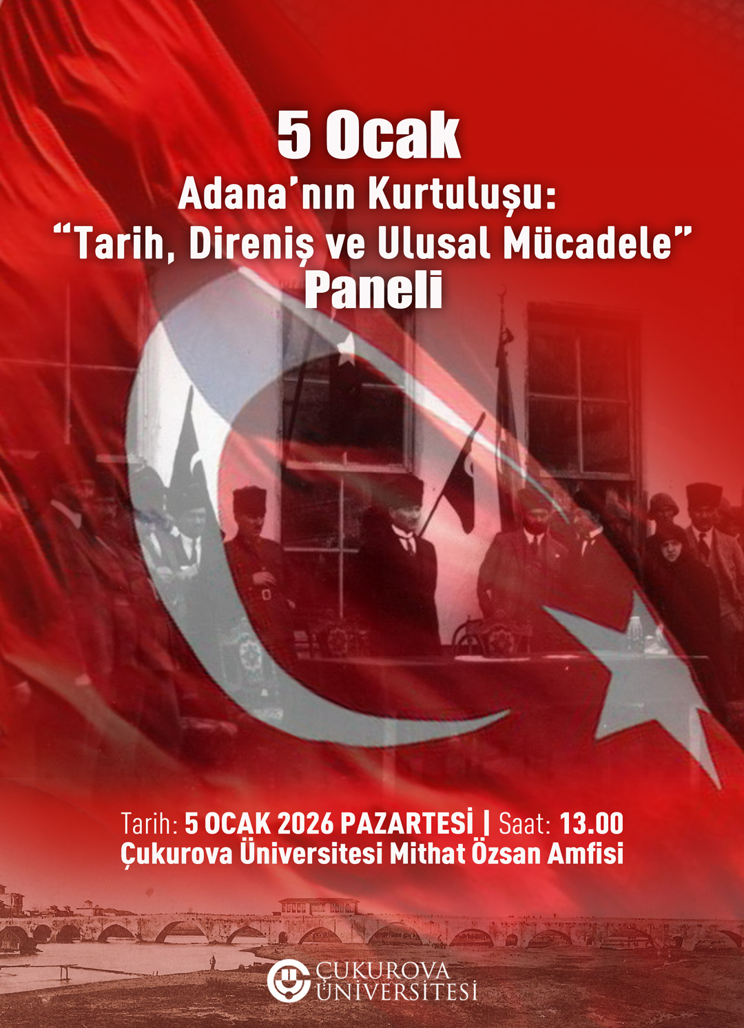 5 Ocak Adana'nın Kurtuluşu "Tarih, Direniş ve Ulusal Mücadele"