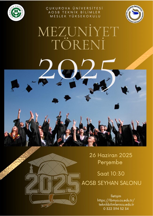 AOSB Teknik Bilimler MYO Mezuniyet Töreni 2025