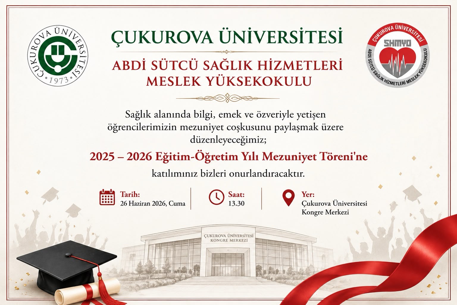 Abdi Sütcü SHMYO 2025 - 2026 Yılı Mezuniyet Töreni