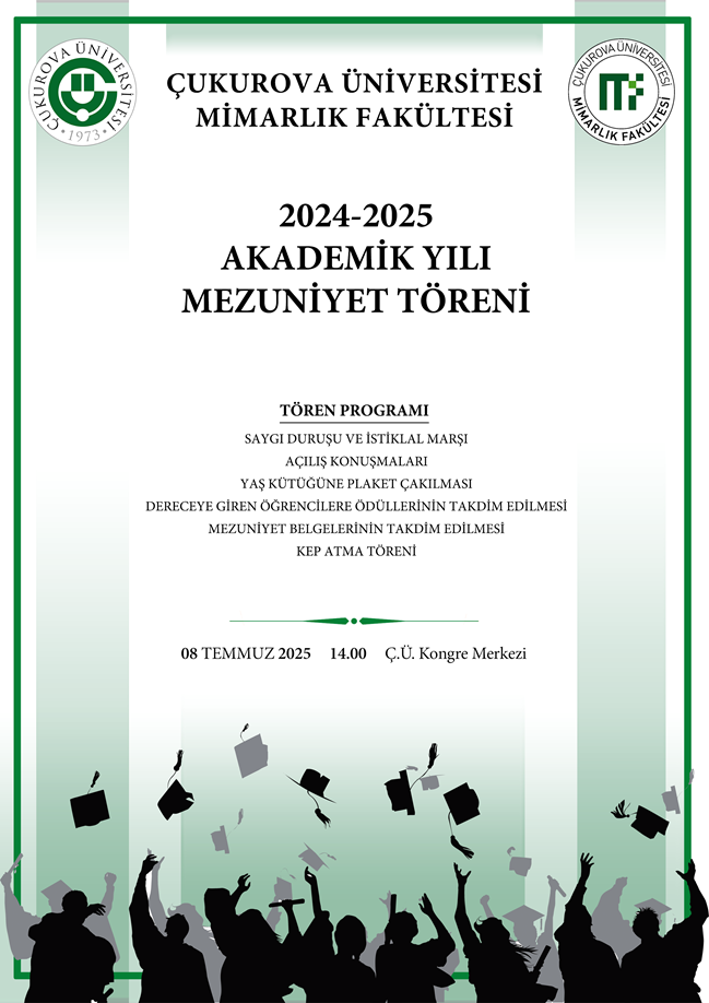 Mimarlık Fakültesi Mezuniyet Töreni