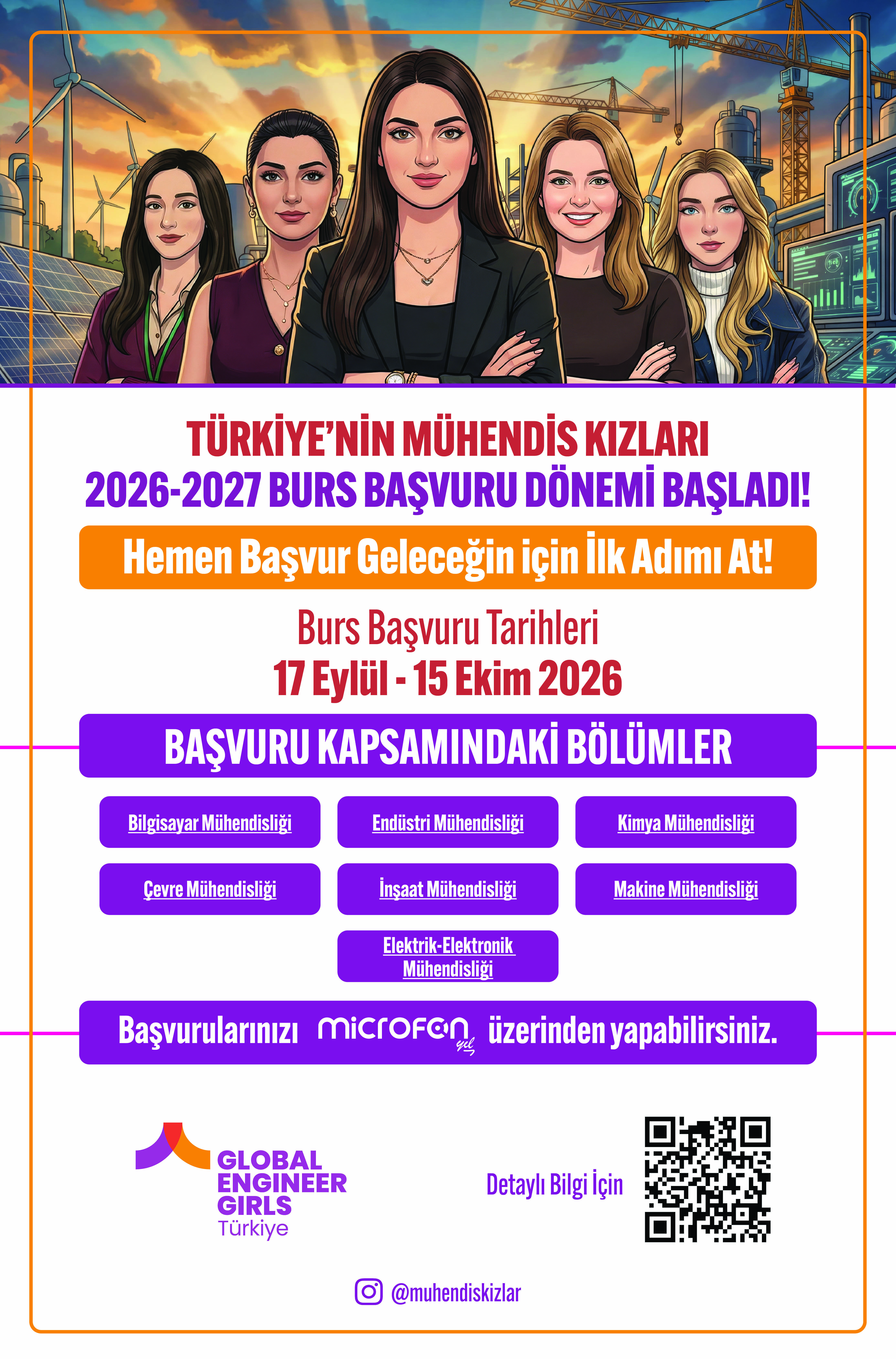 Türkiye'nin Mühendis Kızları 2026-2027 Burs Başvuru Dönemi - Çukurova Üniversitesi